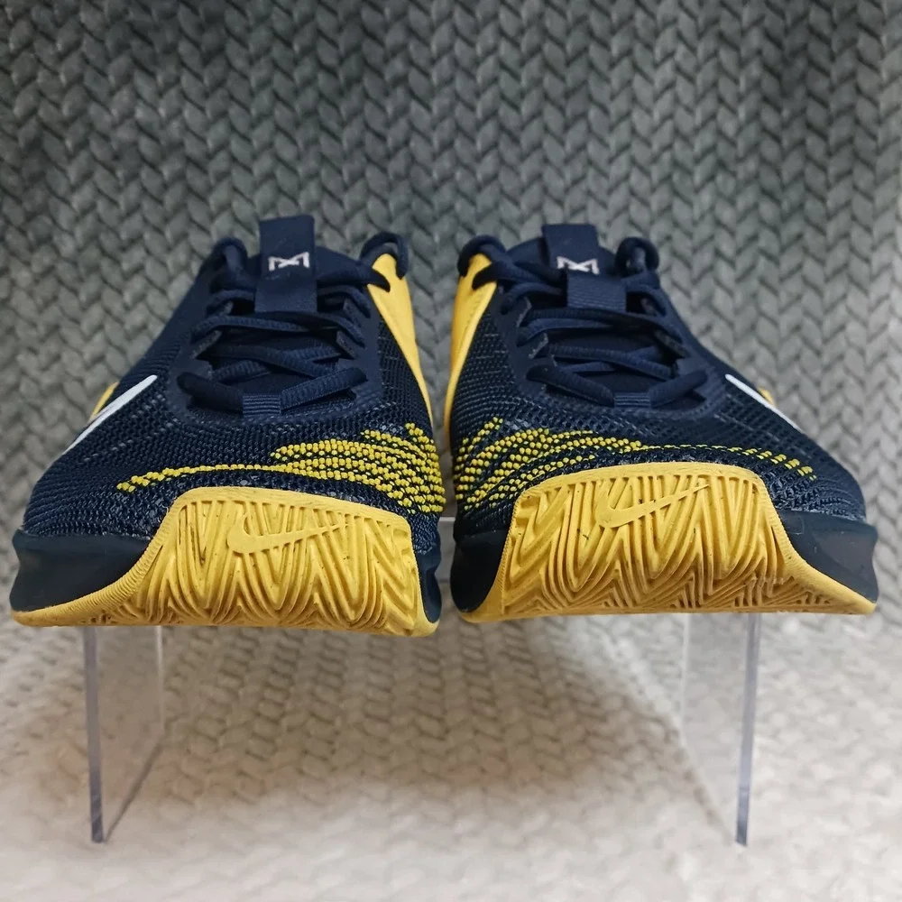 Nike Metcon 9 TB Michigan Men's Workout Training Shoes Navy Blue Yellow Sz 9.5